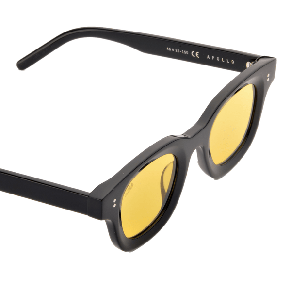 Apollo / Black Acetate & Yellow Lens - Shade Files